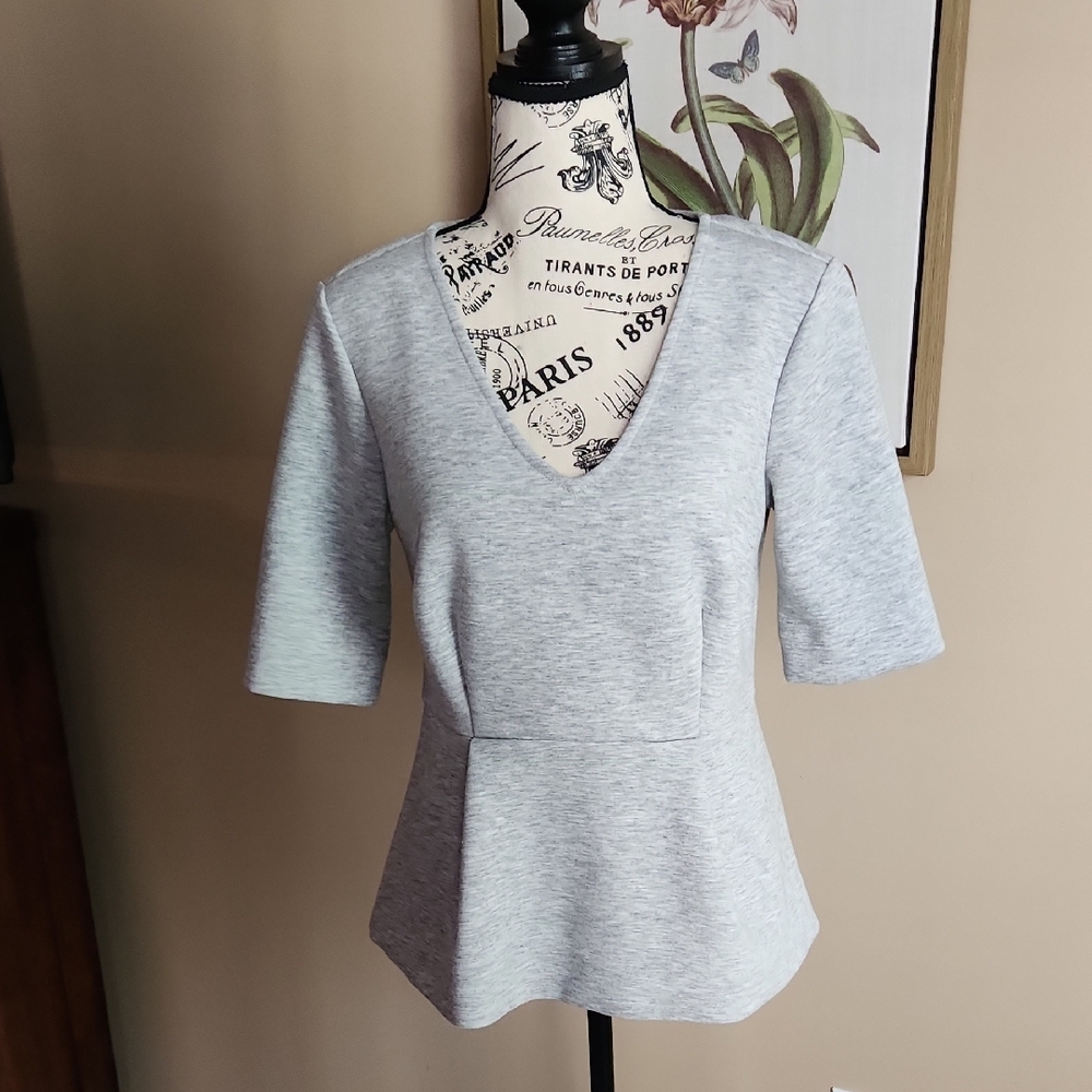 Ann Taylor Light Gray Women's Blouse